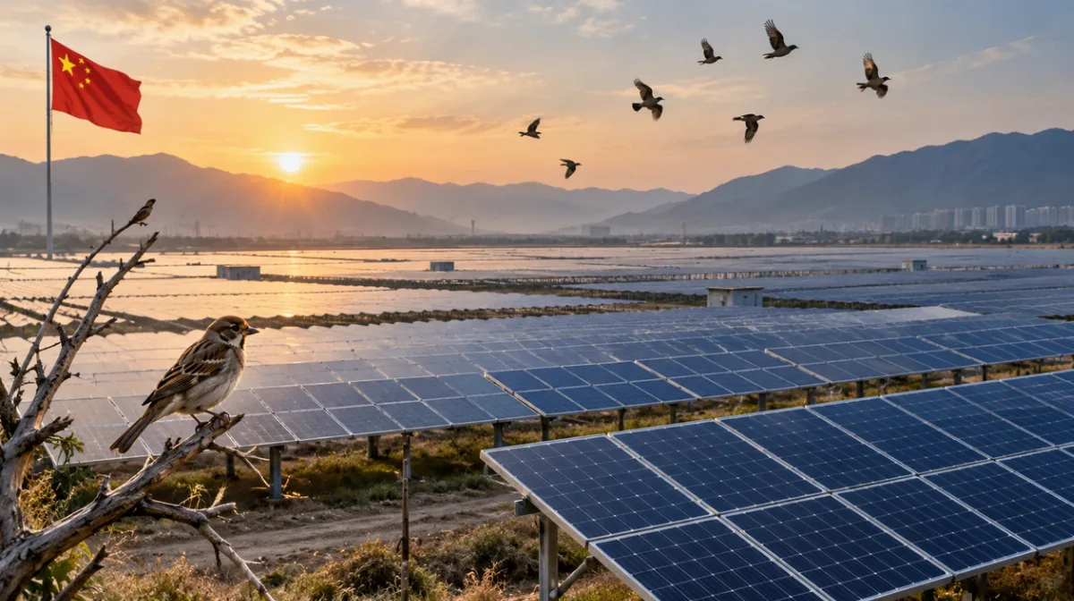 Ekspansi Panel Surya di China Turunkan Keanekaragaman Burung, Peneliti Soroti “Green Dilemma”