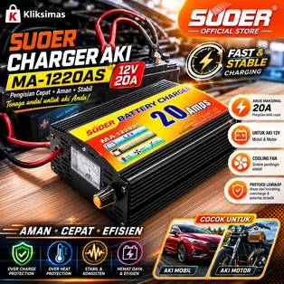SUOER CHARGER AKI MA-1220AS 12V 20A