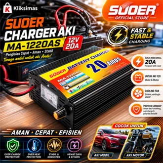 SUOER CHARGER AKI MA-1220AS 12V 20A
