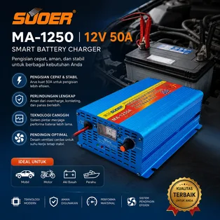 SUOER CHARGER AKI MA-1250 12V 50A