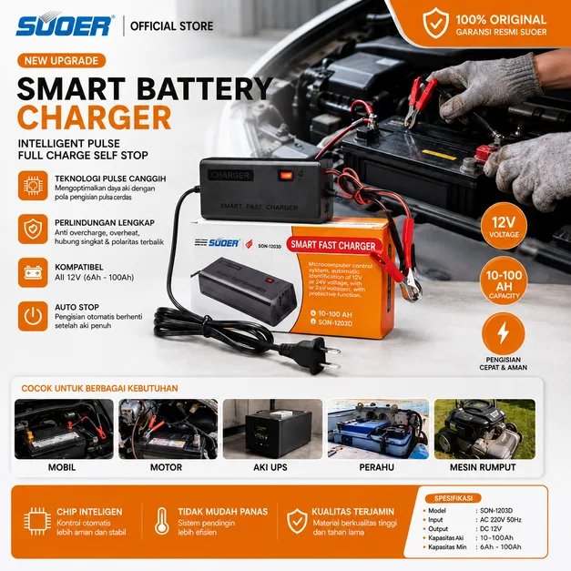 Charger Aki Suoer Son-1203D
