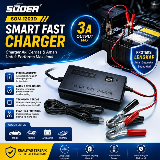Charger Aki Suoer Son-1203D