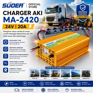 SUOER CHARGER AKI MA-2420 24V 20A