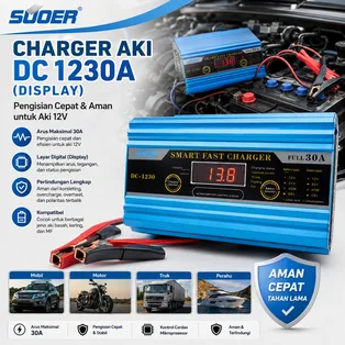 SUOER CHARGER AKI DC 1230A (DISPLAY)