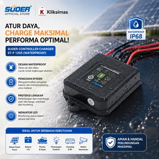 SUOER CONTROLLER CHARGER ST-F 1205 (WATERPROOF)