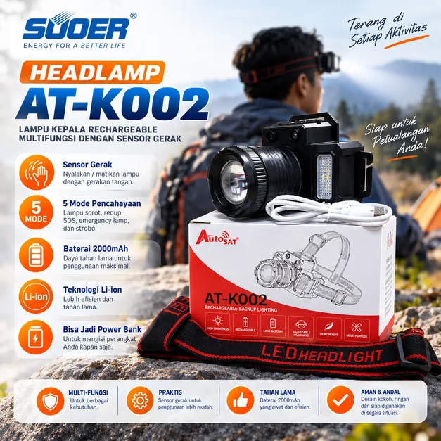 AUTOSAT HEADLAMP AT-K002