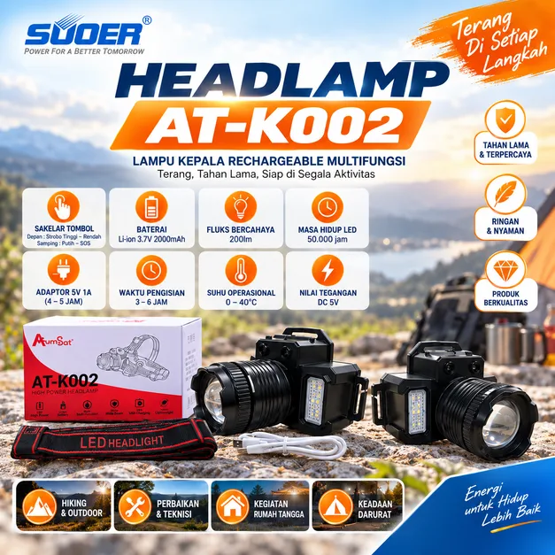AUTOSAT HEADLAMP AT-K002