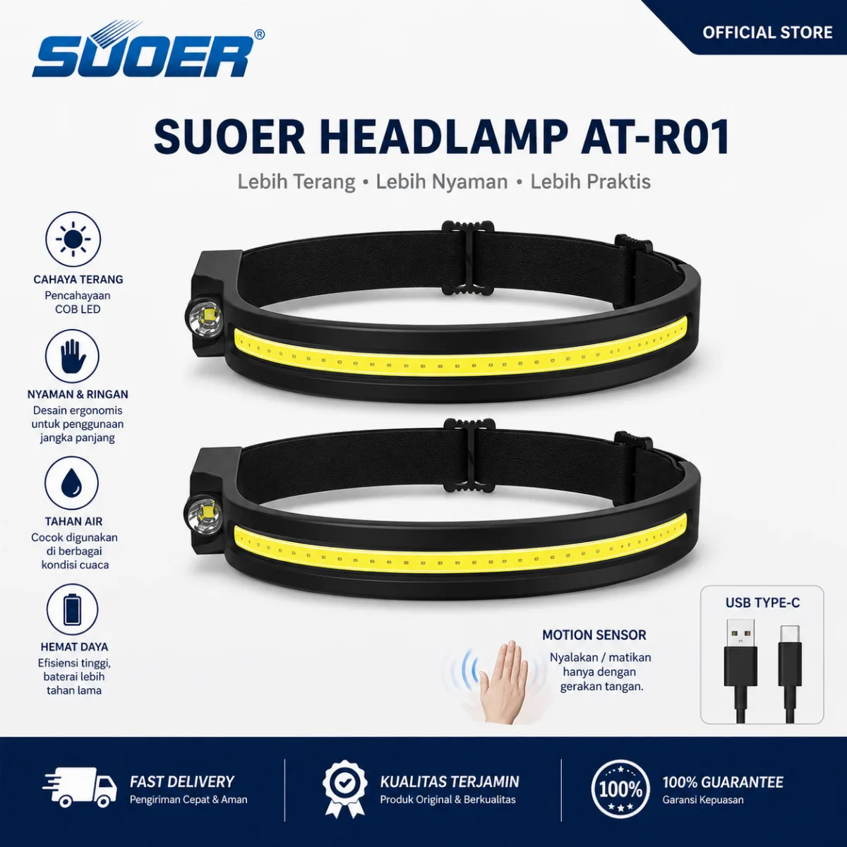 AutoSat Extraordinary Headlamp AT-R Series (Strip Lamp)