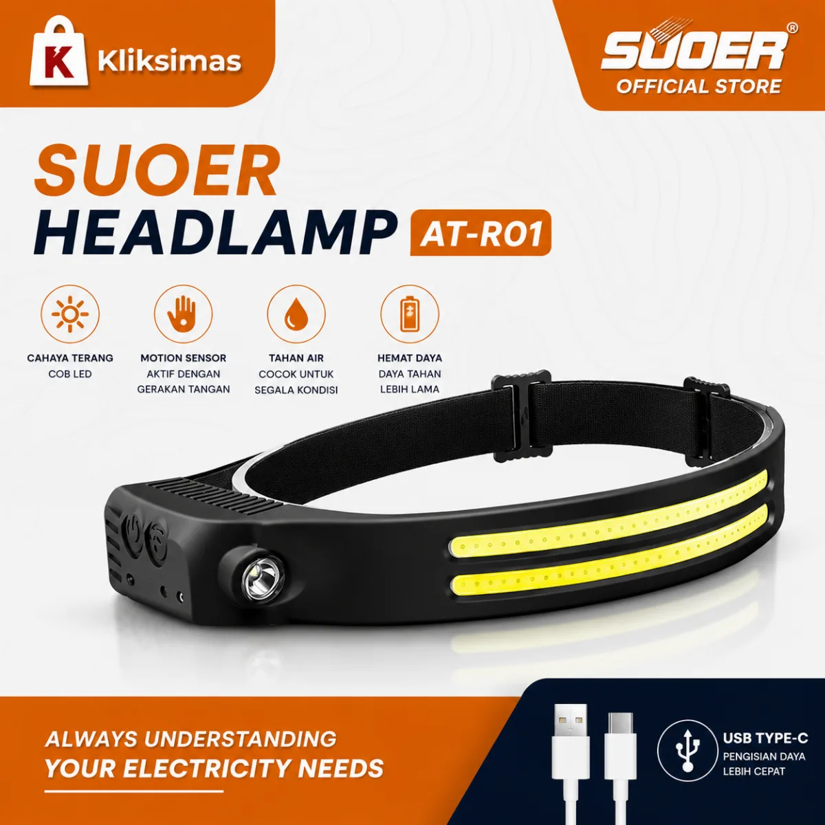 AutoSat Extraordinary Headlamp AT-R Series (Strip Lamp)