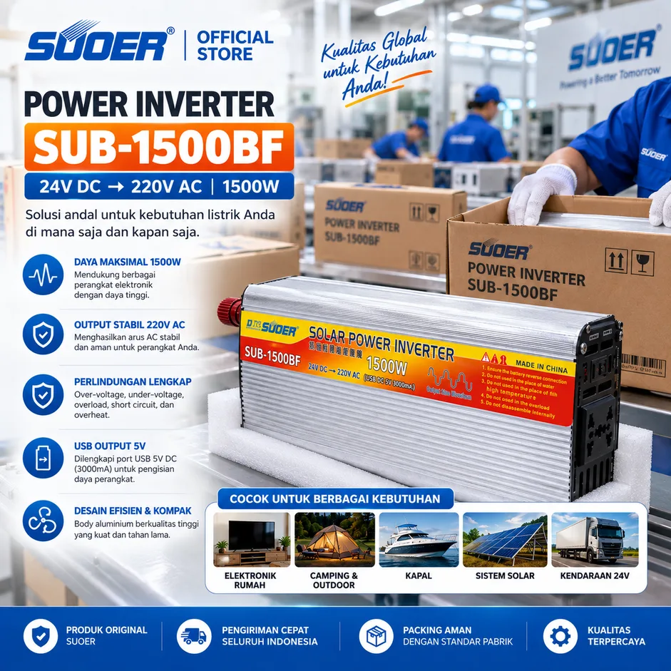 SUOER Inverter SUB-1500BF 24V