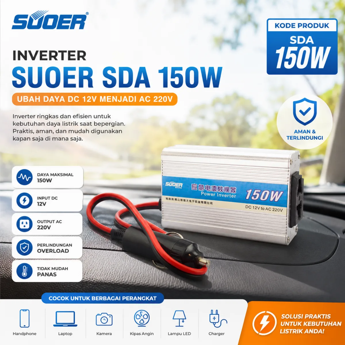 SUOER Inverter SDA 150W