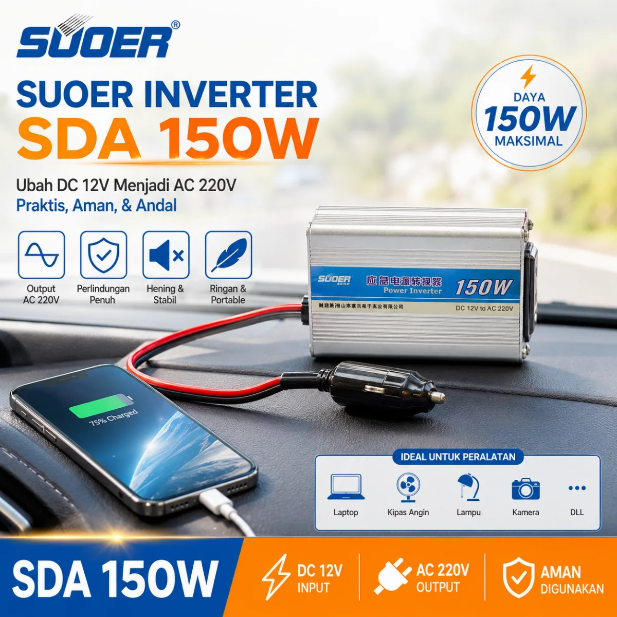 SUOER Inverter SDA 150W