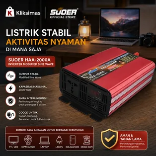 SUOER INVERTER HAA 2000 WATT MODIFIED SINE WAVE