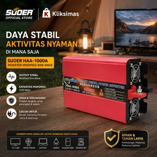 SUOER INVERTER HAA 1000 WATT MODIFIED SINE WAVE