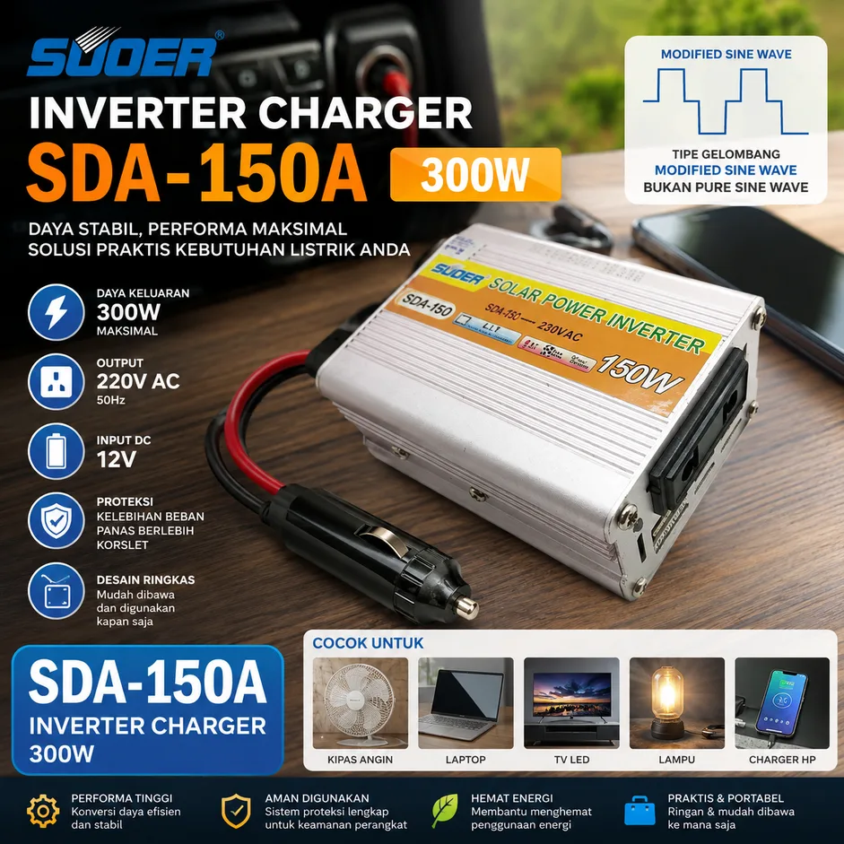 SUOER INVERTER CHARGER SDA-150A