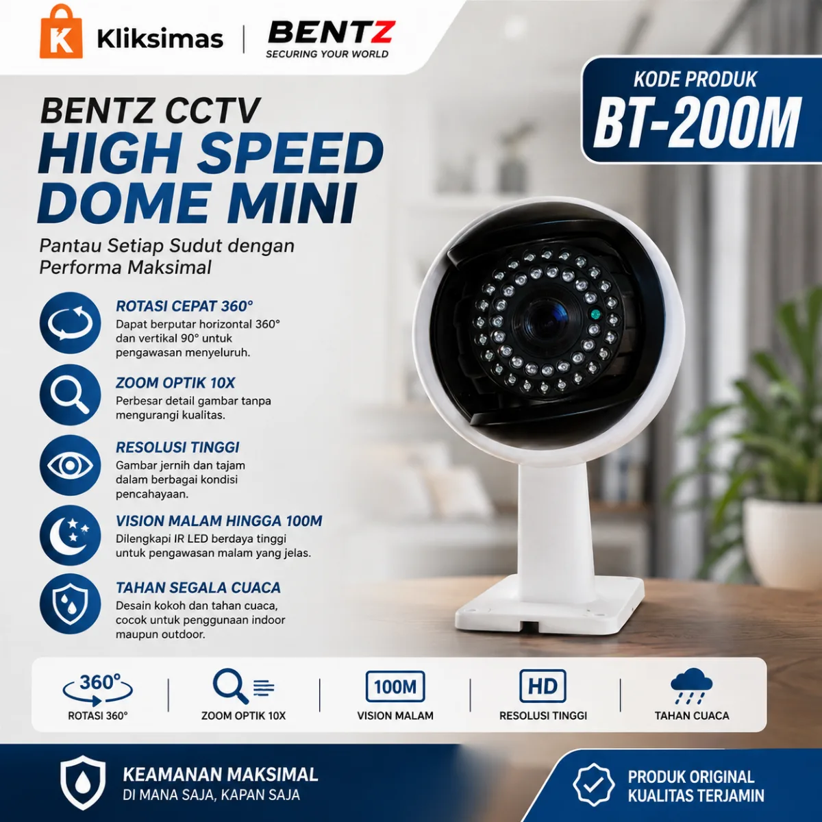 BENTZ CCTV High Speed Dome Mini