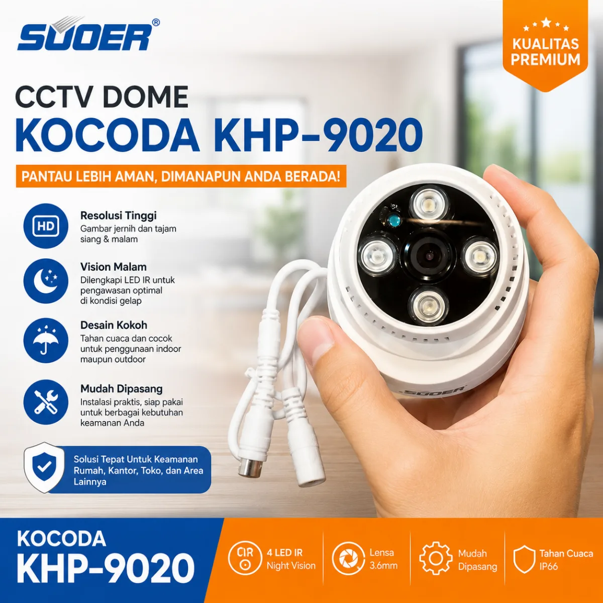 SUOER CCTV KOCODA KHP 9020