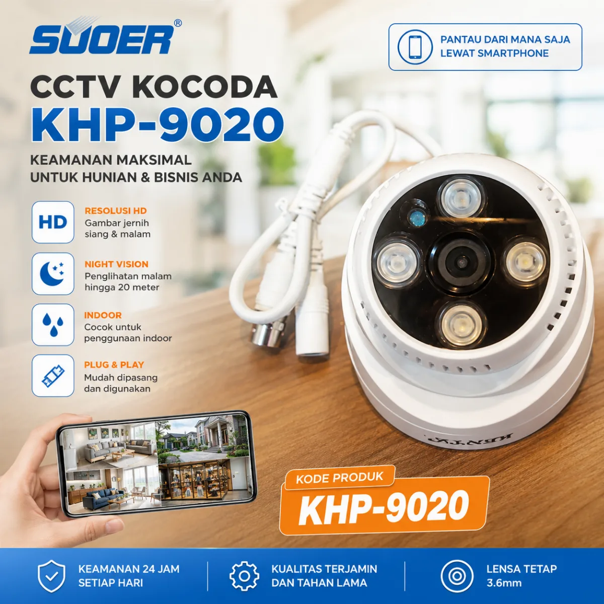 SUOER CCTV KOCODA KHP 9020