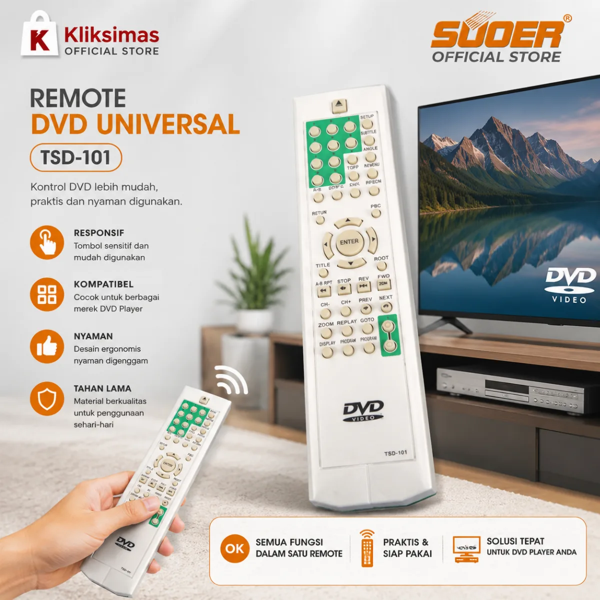 Remote DVD Universal (TSD-101)