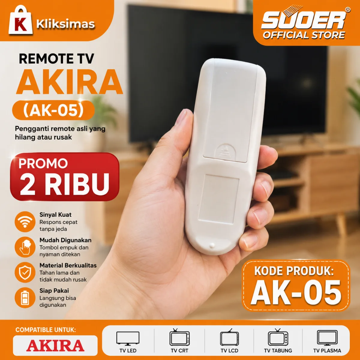Remote TV Akira AK-05