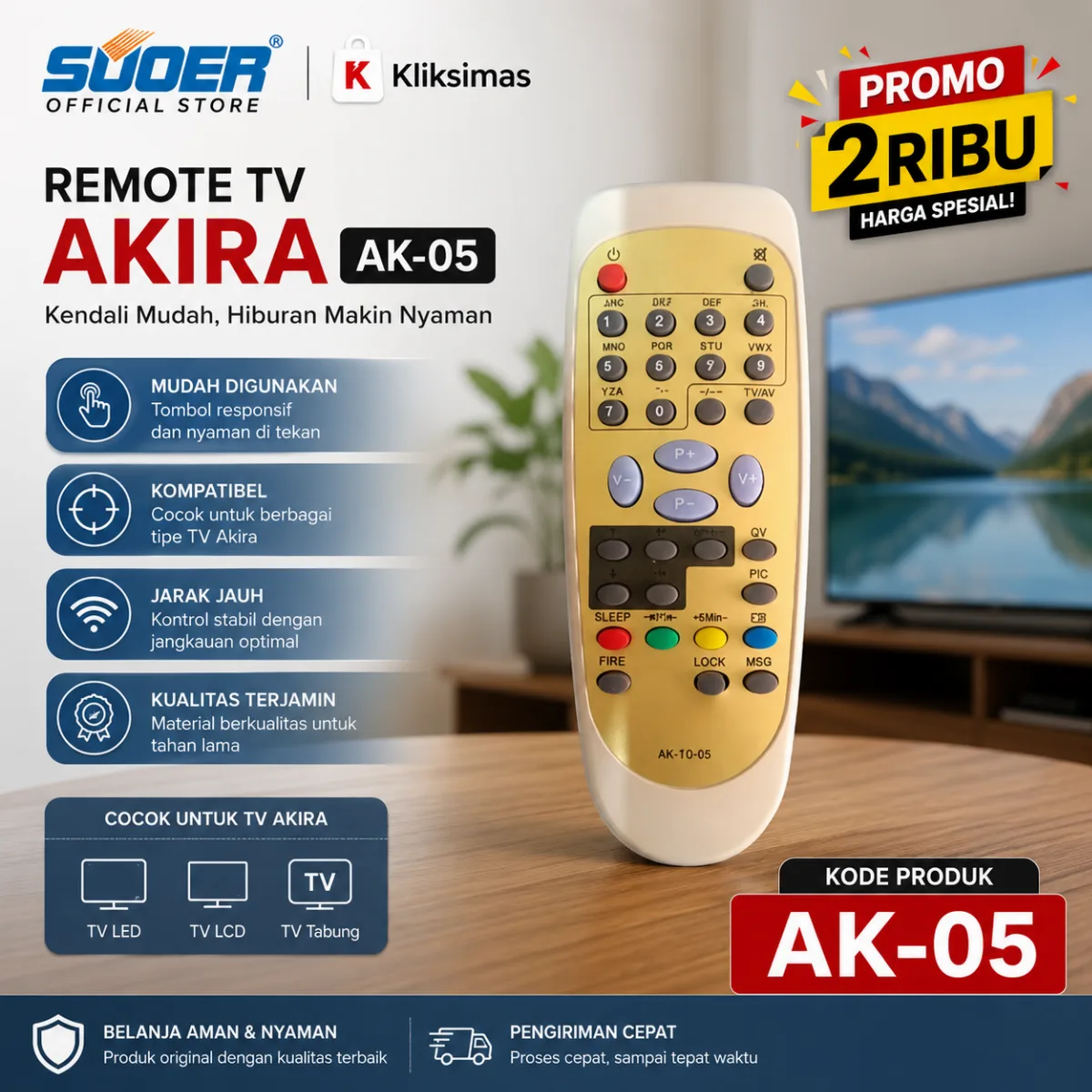 Remote TV Akira AK-05